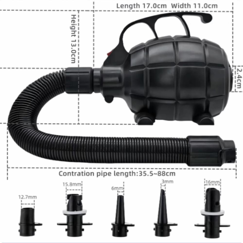 600W High Pressure Pump 17000Pa Quick-Fill Inflator Durable High-Capacity Pump  For Gym Fitness Mat