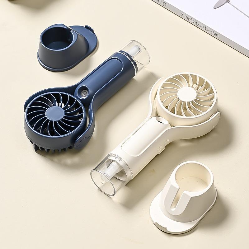 Factory Spray-cooling Handheld Fans, Portable USB-charging Water-cooled Mini Fans, Silent Desktop Mini Fans