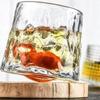 Bicchieri da whisky creativi Bicchieri durevoli in vetro rotante Cocktail Vino Tazza da brandy Acqua Succo Tazza da tè Festa Bicchiere da bere Tumbler