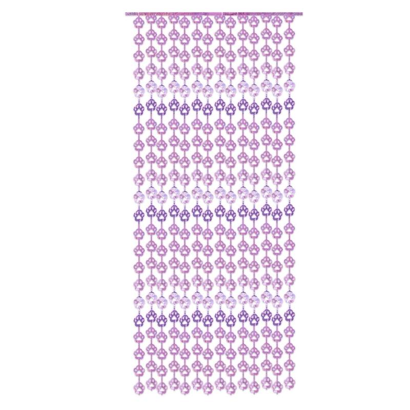 

Cats Dogs Paws Foil Fringes Curtain Backdrops 3.28x6.56ft Metallic Tinsel Curtain For Wedding Birthday Party Decoration