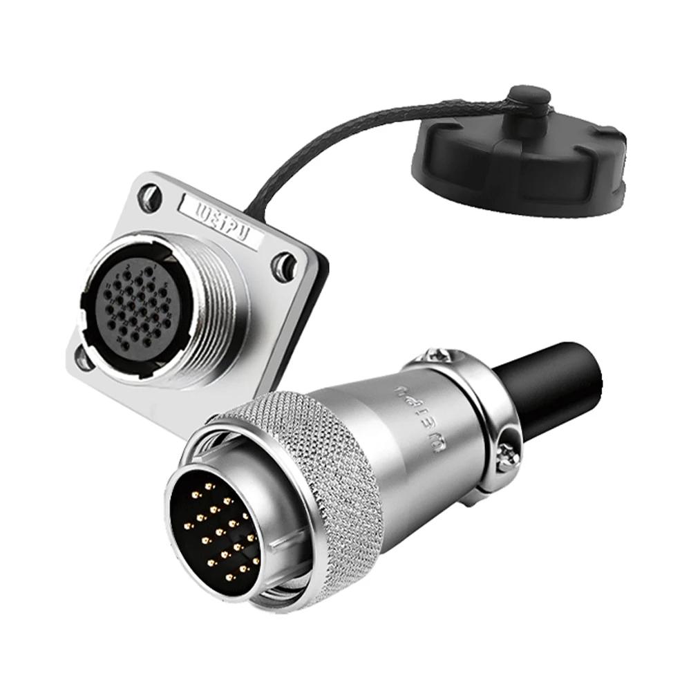 WEIPU WS28 TQ+Z M28 Electrical Waterproof Connector 2 3 4 7 8 9 10 12 16 17 20 24 26Pin Aviation Adapter Male Plug Female Socket