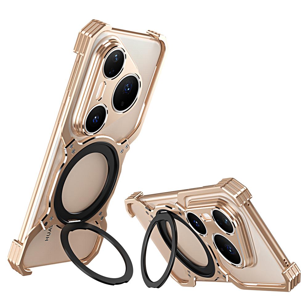 For Huawei Pura 80 Pro+ Case Kickstand Metal Bumper Magnetic Phone Cover