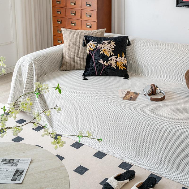 Full Cover Linen One-Piece Sofa Towel Universal In All Seasons High-End Non-Slip Sofa Cover