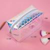 Women Jelly Laser Print Cosmetic Bag Toiletries Organize Travel Storage Case  6419