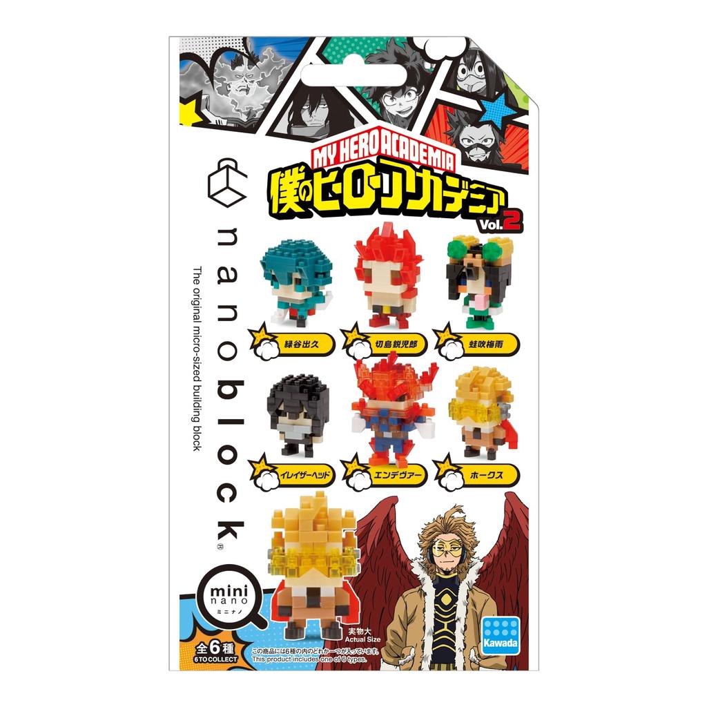 Nanoblock Mini Nano My Hero Academia 1BOX 6, insgesamt 6 Typen, Band 2 (BOX) NBMC_23S = Stück,