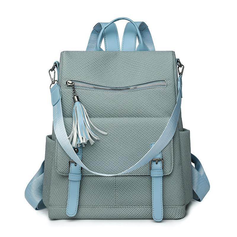 Vintage Large Capacity Backpack Women's Travel Shoulder Bag Handbag Three-purpose Bag