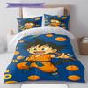 Son Goku Patron Beddengoed, Dekbed Set Dekbedovertrek Kussensloop Huis Verjaardagscadeau (1 dekbedovertrek + 2 kussenslopen, zonder binnenkussen)
