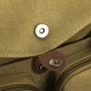 Commuter Handbag Multi-Pocket Men's Bag Large Capacity Crossbody Briefcase Solid Color Canvas Shoulder Bag