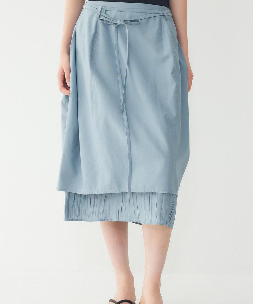 STUDIO TOMBOY Layering Pleated Point Skirt_Sky Blue 9106232201