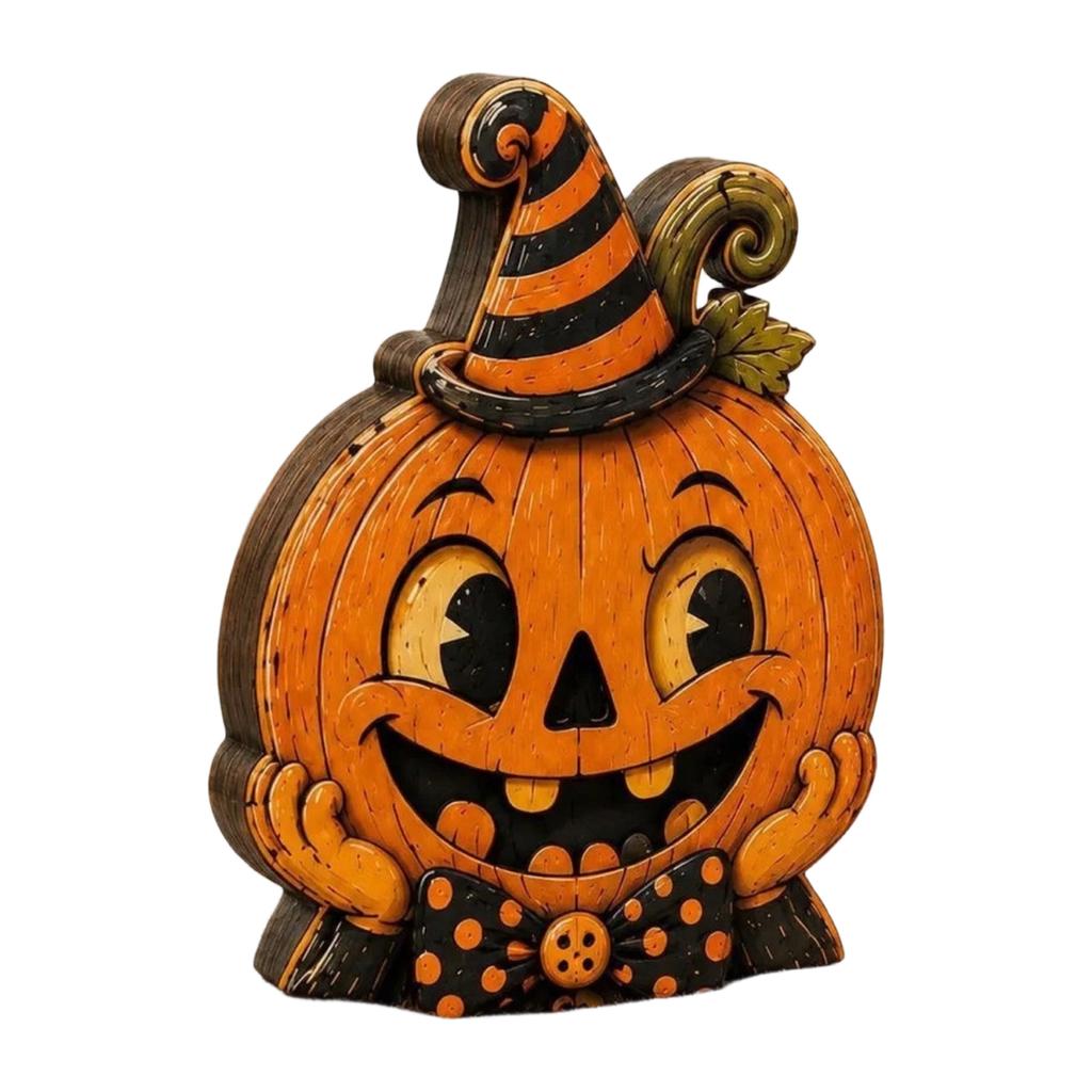 Double-Sided Printed Halloween Wooden Tabletop Decoration for Home Fall Decor