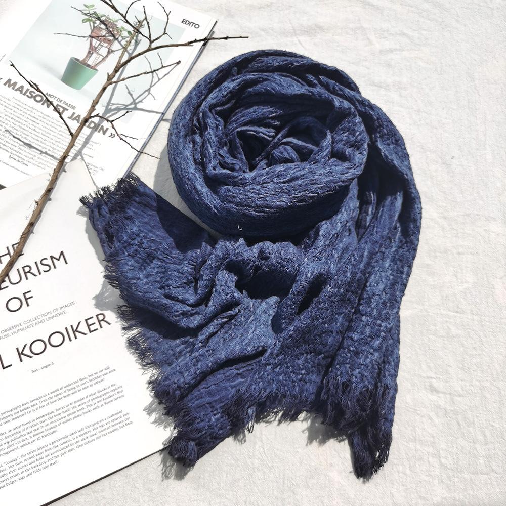 Large Size Cotton Linen Men Winter Scarf Warm Fashion Men'S Scarves Neckerchief Soft Long Tassel Shawl Male Pashmina Bufandas