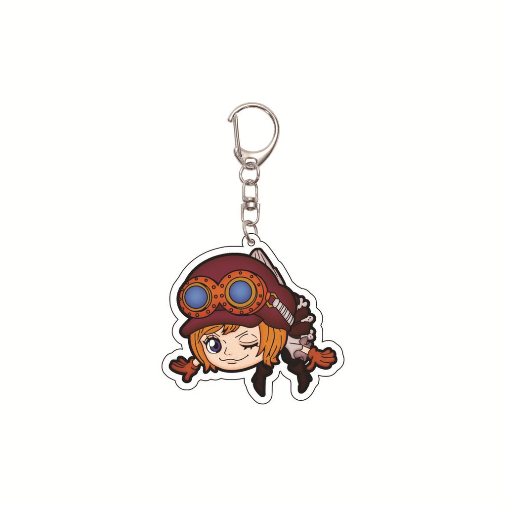 Anime One Piece keychain/clip with Chopper and Zoro Acrylic Keychain, Cartoon Acrylic Keychain Gift, Luffy Bag Keychain