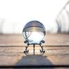 60mm Clear Crystal Ball with Stand Handcrafted Photography Prop for Magical Shots Elegant Home & Party Decor Gift for Women