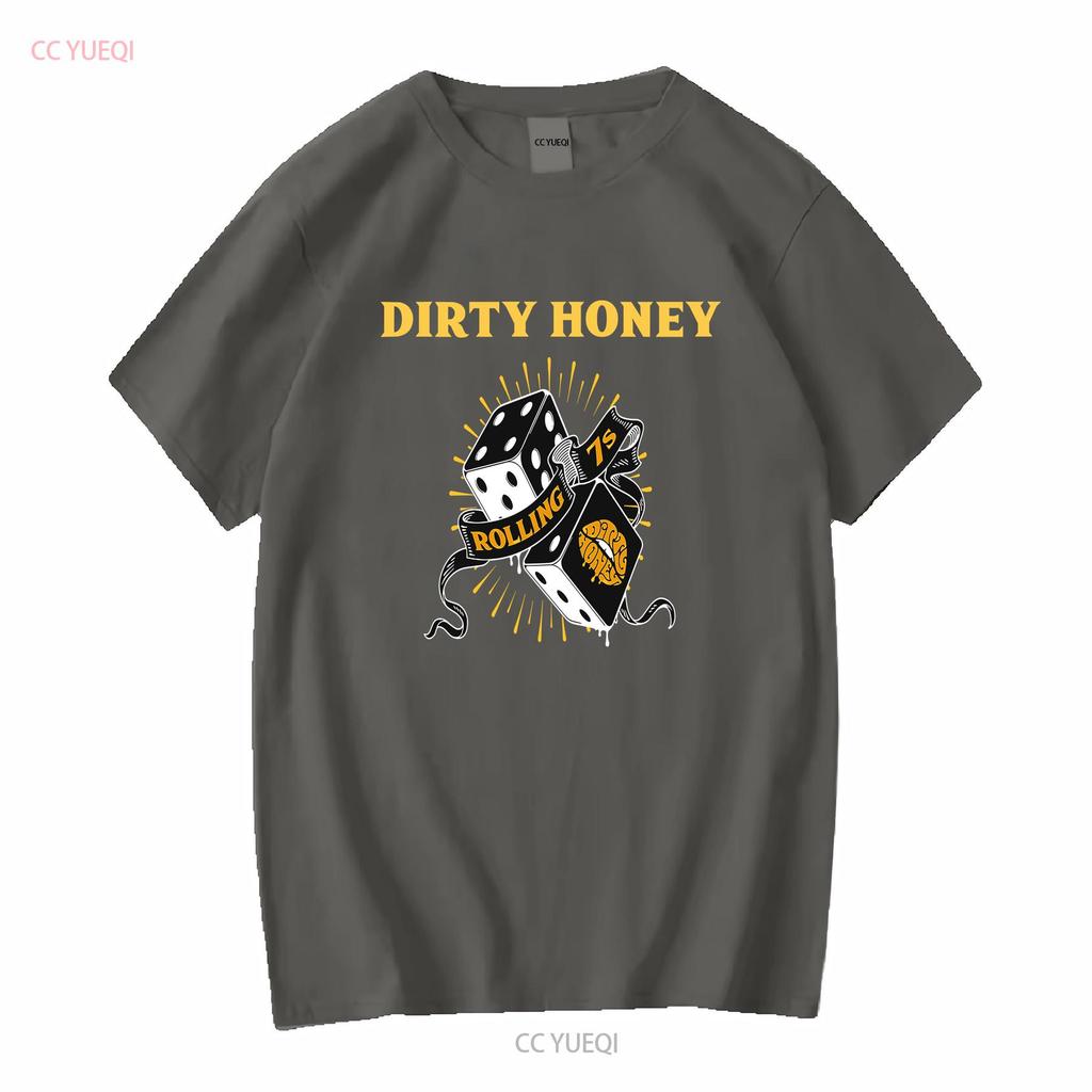 New Dirty Honey Band Music Heavy Cotton Black T Shirt long or short sleeves vintage Washed Soft Casual Top For Everyday Wear