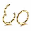 G23 Titanium Piercing Hight Segment Clicker Nose Ring Open Small Septum Hoop Nose Earrings Women Man Ear Nose Helix Body Jewelry