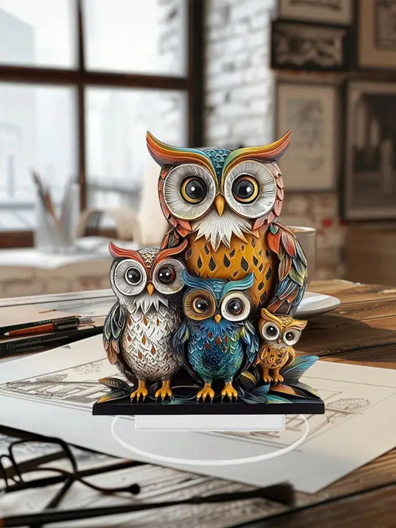 

Аніме-тематична 1 статуетка сови, святкова настільна прикраса, колекційний святковий подарунок, ідеально підходить для прикраси та декору 20cm