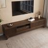 TV Lowboard TV Cabinet Multimedia Cabinet with 3 Doors, Drawer and Open Compartments, Grooved Front, MDF, Modern TV Furniture for Living Room