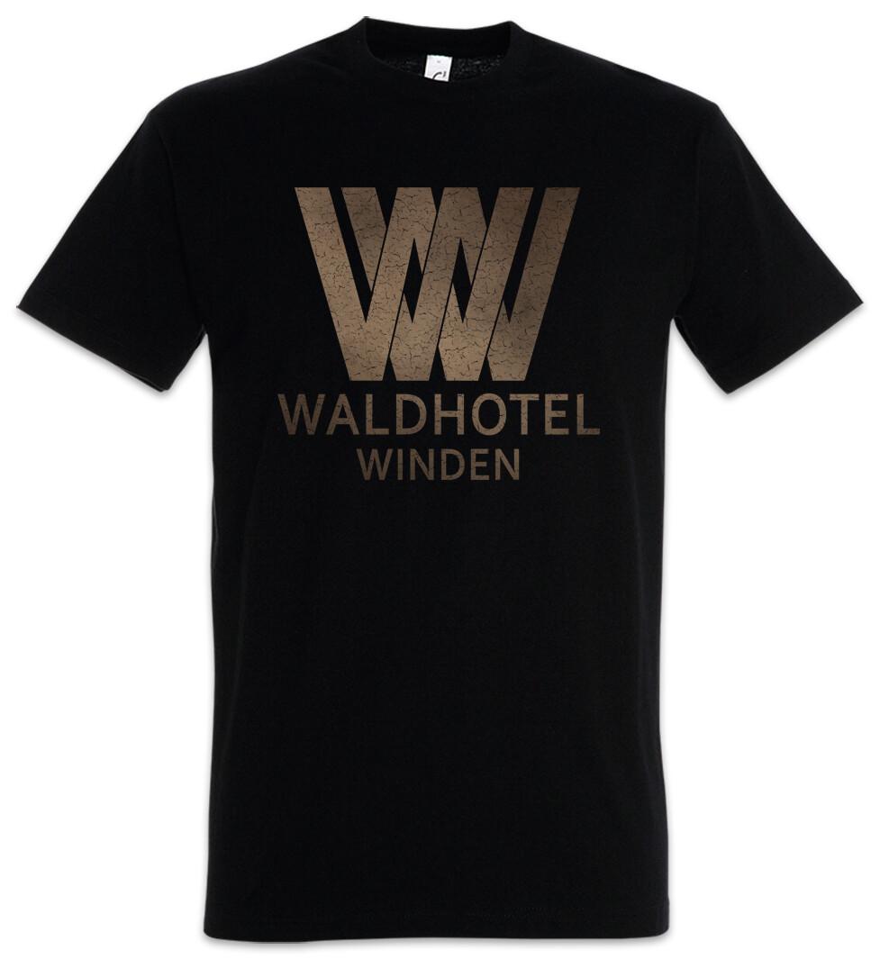 Waldhotel Winden Футболка Логотип Символ Знак Компания Темная Серия Regina Tiedemann XXL