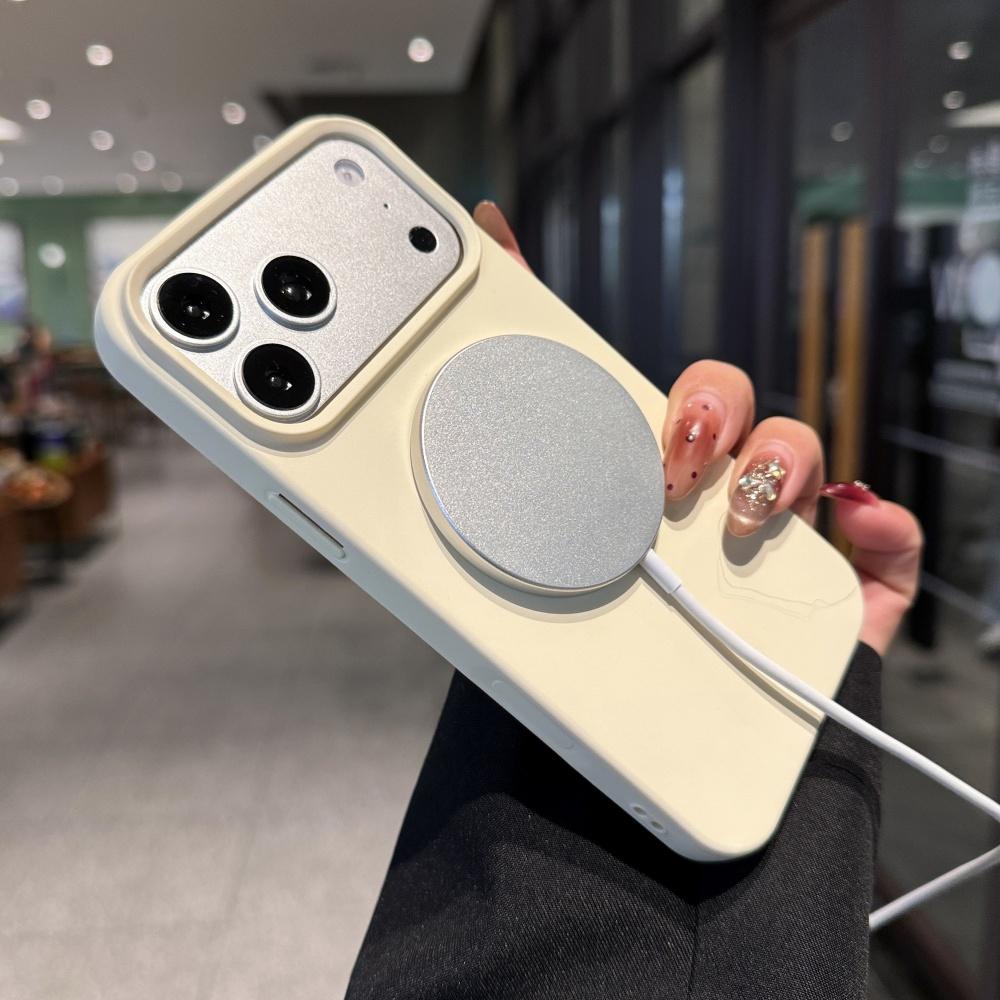 Liquid Silicone For Magsafe Magnetic Case For iPhone 17 Pro 16 15 14 13 11 12 Pro Max Air Camera Touch Button Shockproof Cover