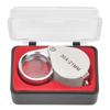 Portable Mini Glass Magnifying Lens Jewelers Magnifier for Identifying Jewelry Stamps Coins AntiquesSilver
