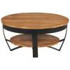 VidaXL Coffee Table Side Table End Table Living Room Table with a Shelf Living Room Home Interior 65x65x32 289616