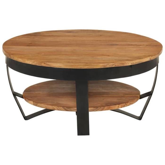 VidaXL Coffee Table Side Table End Table Living Room Table with a Shelf Living Room Home Interior 65x65x32 289616