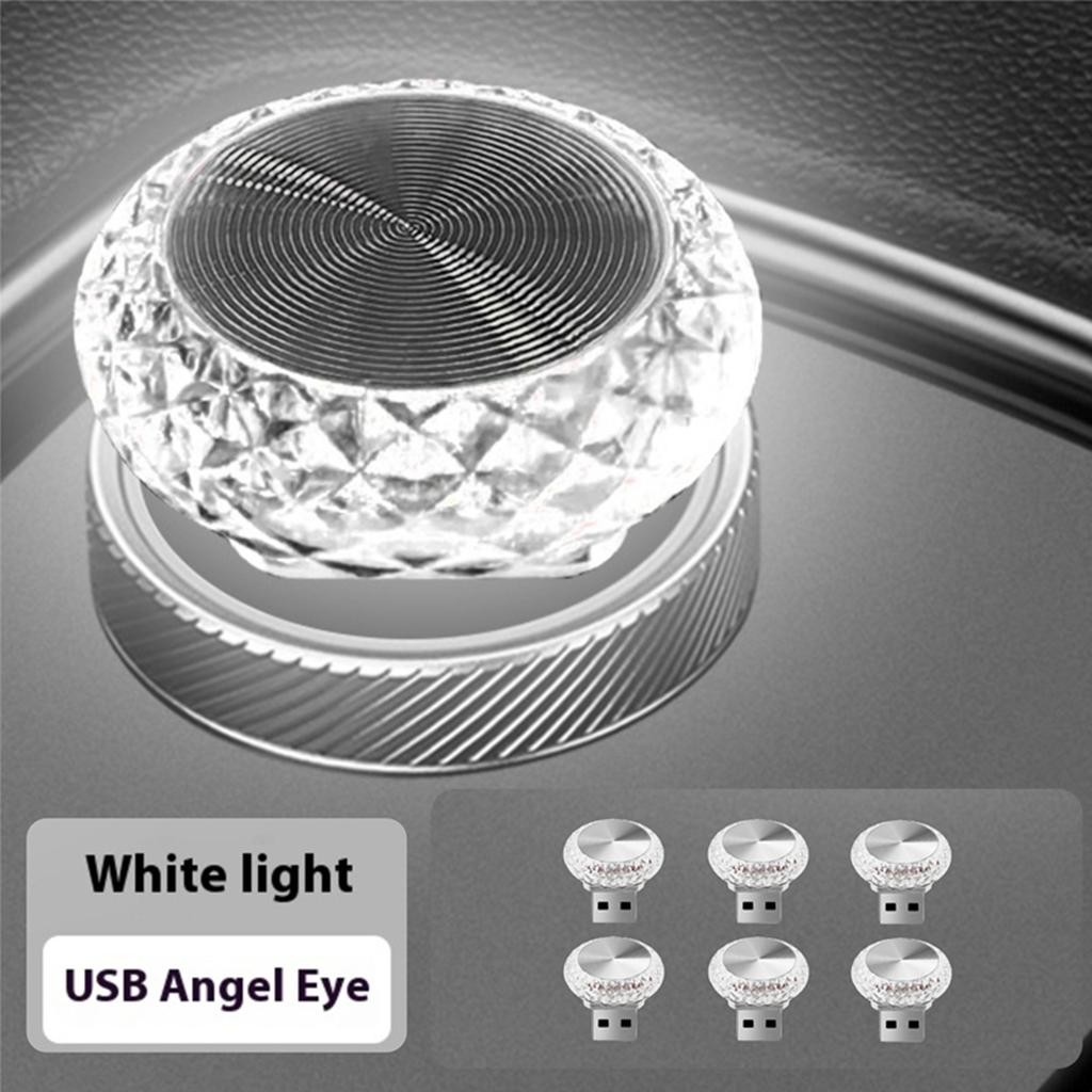 Nova luz ambiente USB para carro modelo, luz noturna LED de sete cores, sem modificação, decoração de luz ambiente para carro, luz para uso doméstico interno