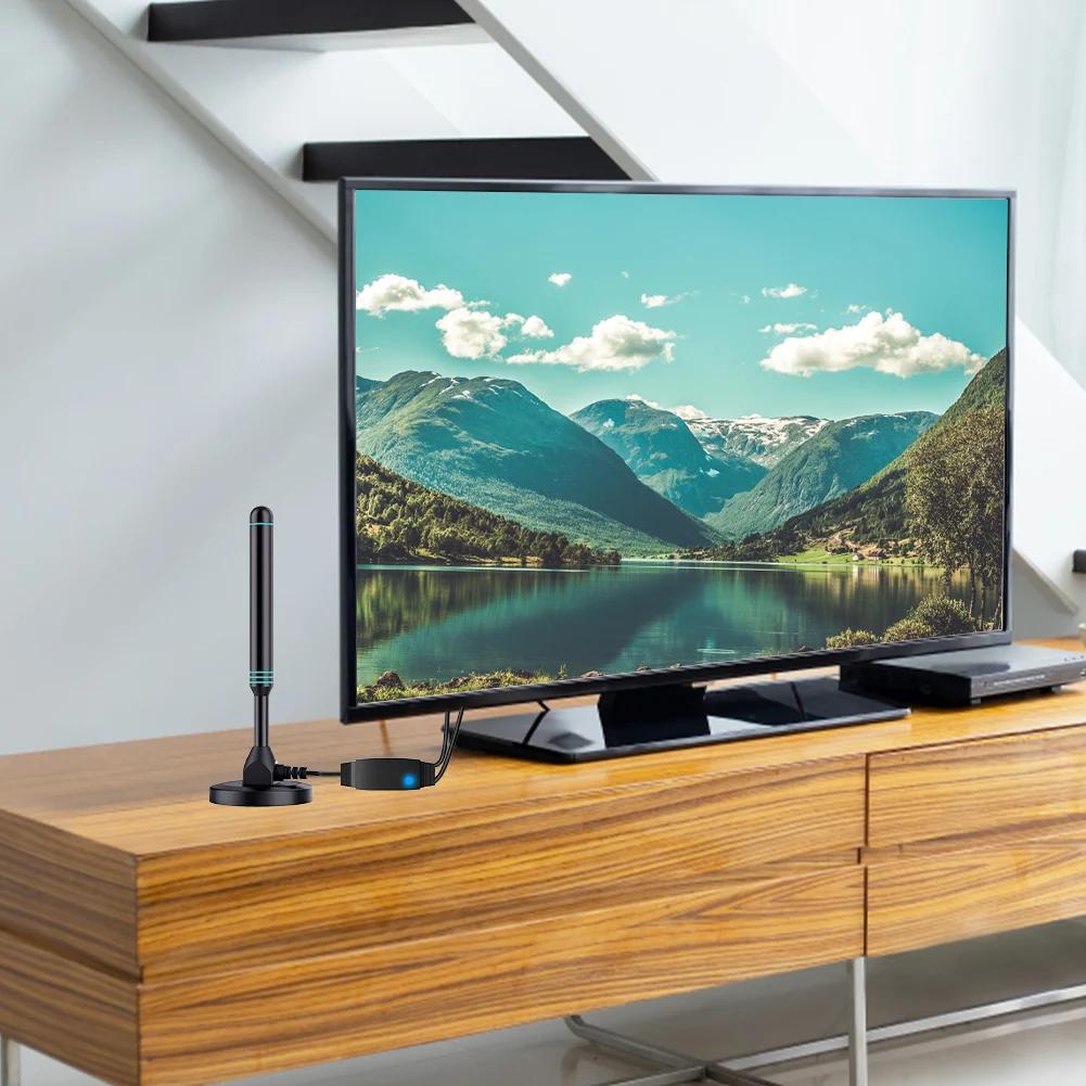 4K/1080P HD Digital TV Antenna 480+ Miles VHF UHF Indoor Outdoor Antenna