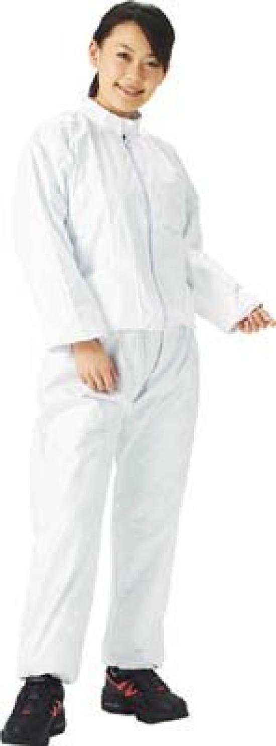 

TRUSCO Tyvek Vertical Workwear, Collar, Two-Piece, Small, DPM-502-S белый