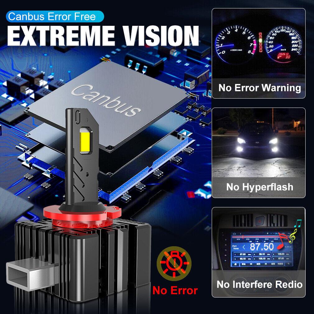 2Pcs 80000LM D3S LED Canbus Headlights D1S D2S 120W Bulbs CSP D4S Car Light D1R D2R D3R D4R Auto HeadLamps Kit Hid Car Bulb 6000K