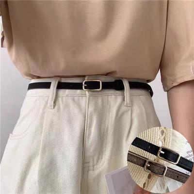 Mode PU Leder Dünner Gürtel Für Damen Taillenband Damen Kleid Kleidung Dekorative Schärpe Riemen Weiblich Metall Dornschließe Jeansgürtel