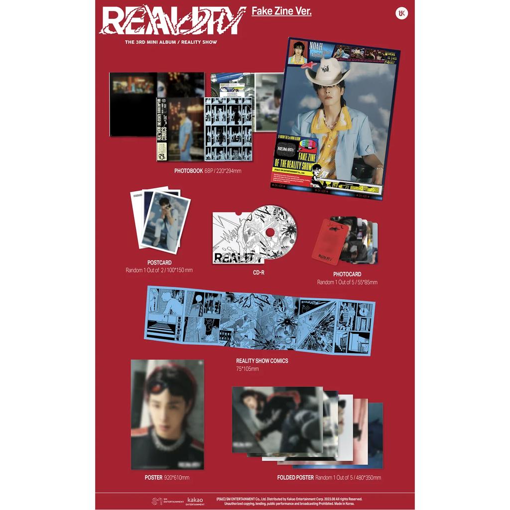 U-KNOW - 3rd Mini Album: Reality Show [Fake Zine ver.]