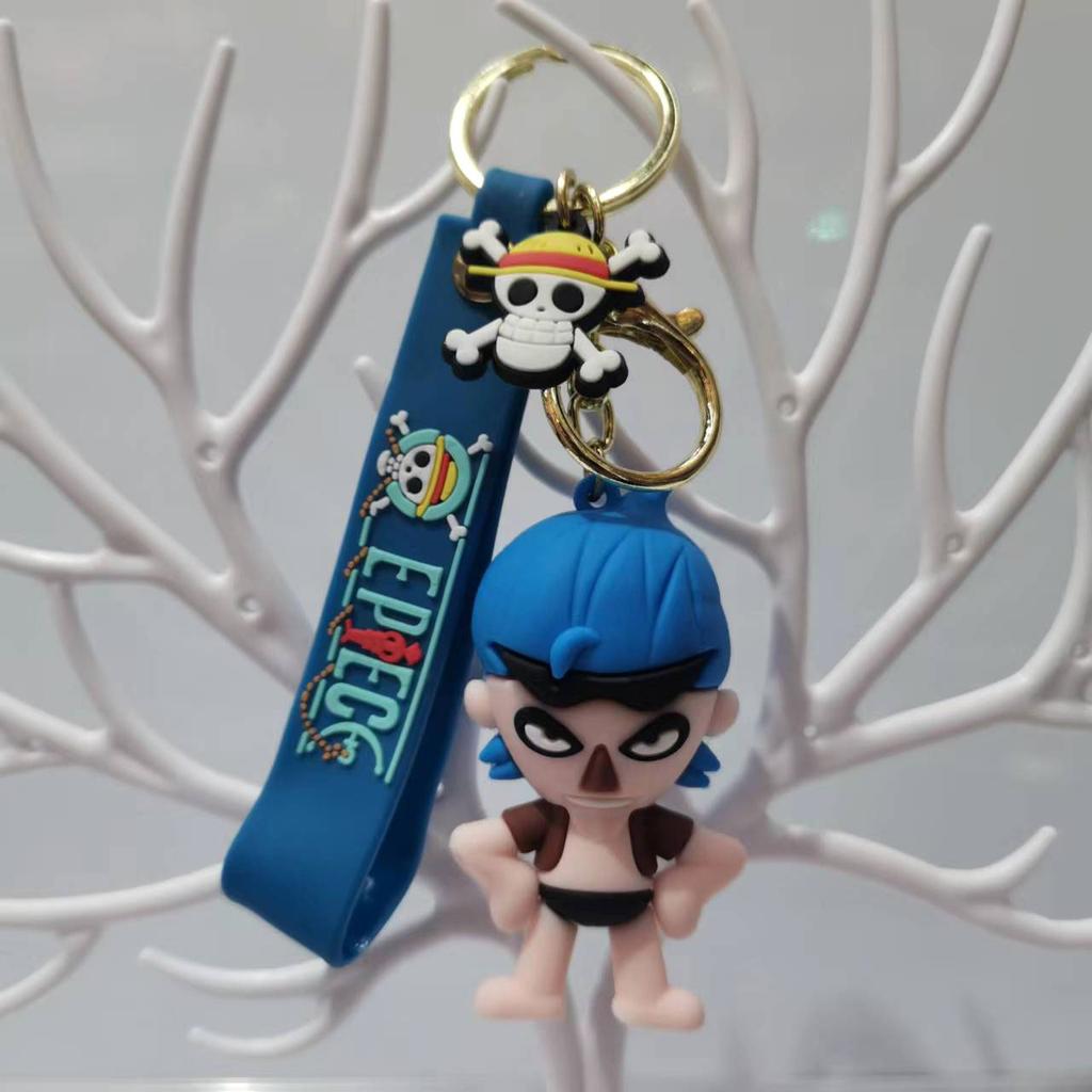 Creative Cartoon One Piece Doll Series Keychain Couple Bag Car Keychain Accessories Gift Wholesale Y2k Fashion Toys Anime
