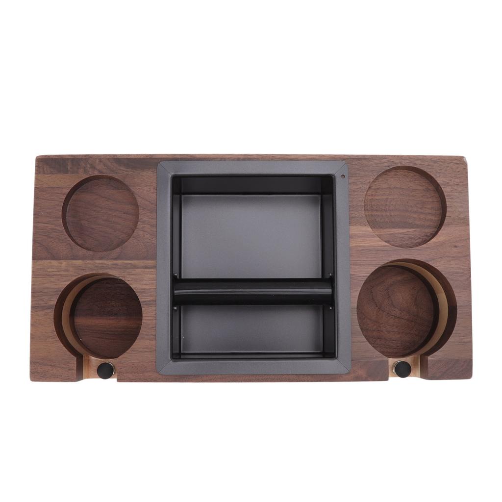 Coffee Knock Box Home Wood Splicing Coffee Filter Tamper Holder Coffee Knock Slag Storage Box Type