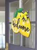 1pc Lemon Wreath Wood Board Decoration Pendant for Home Decoration In Summer