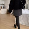 Wollener A-Linien-Bleistiftrock mit hoher Taille für Damen - Frühling/Herbst 2025 Neuer Stil, Übergrößen erhältlich