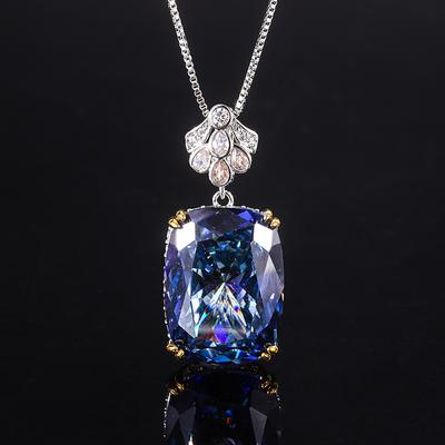 Jewelry Copper Bottom Gold-Plated Simulation Bird'S Nest Cut Color Treasure Color Temperament Pendant 15 * 20
