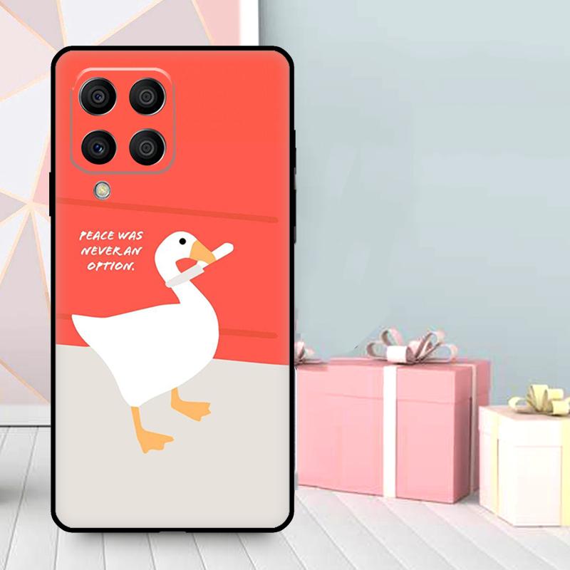 Cartoon Funny Goose Case For Samsung Galaxy M06 M11 M31 M14 M34 M54 M12 M32 M52 M15 M13 M16 M36 M56 M53 M35 M55