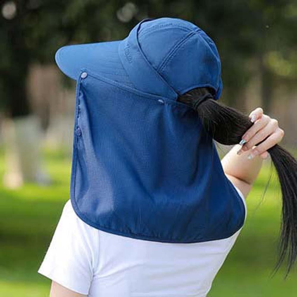 Anti-UV Shawl Mask Hat Face Covering Neck Protection Cap Fisherman Hat Sunshade Shawl Cap Women