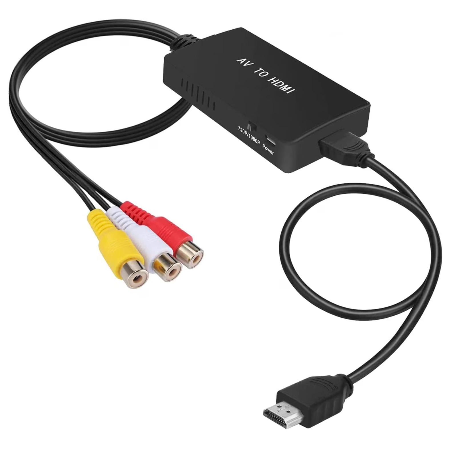 

RCA To Converter, Composite To Adapter Support 1080P /NTSC Compatible With One, , , STB, , VHS, VCR, Blue-Ray DVD Players one size