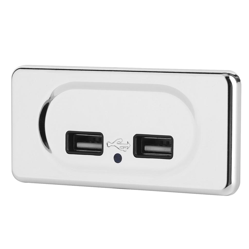 Dual USB Charger 3.1A Socket with LED for 12 24V RV Caravan Replacement