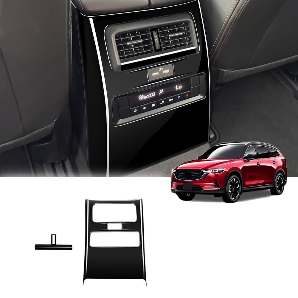 For the New Mazda KL Series 2024 Rear Air Conditioning Vent Custom Rear Kick Made of ABS Easy Accessories CX-80 (September - Present) CX-80 Frame,