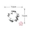 1pcs Cherry Flower Stainless Steel Cookie Cutter Mold Blossom reposteria Spinkle Biscuit Cupcake Fondant Cake Decor Tool Bakery