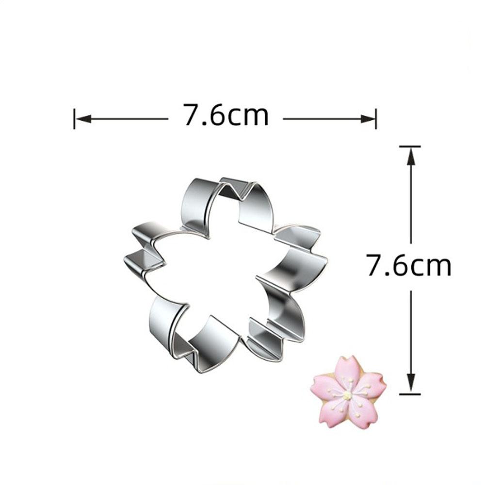 1 ks Nerezová vykrajovátka na sušenky ve tvaru třešňového květu Vykrajovátko blossom reposteria Spinkle Sušenky Cupcake Fondánová dortová dekorační pomůcka Pekařství