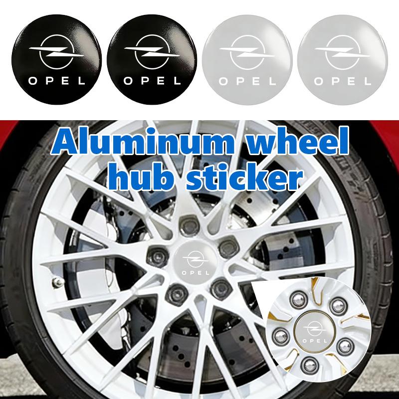 For Opel Car Emblem Wheel Hub Center Cap Stickers Tire Center Cover Badge Decal Accessories Insignia Corsa Zafira Meriva Mokka