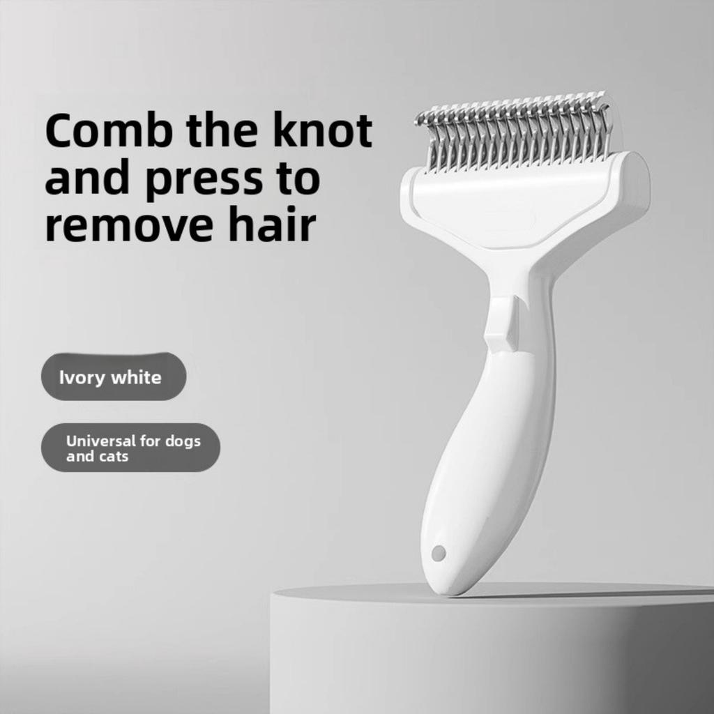 Pet Knot Comb, Cat Specific Floating Hair Comb, Dog Thinning Brush Tool, Stainless Steel Cat Hair Cleaning Brush