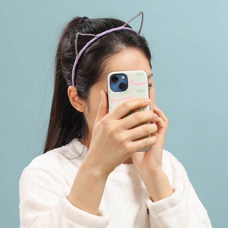 Glitter Cat Ear Hairband (Lavender)