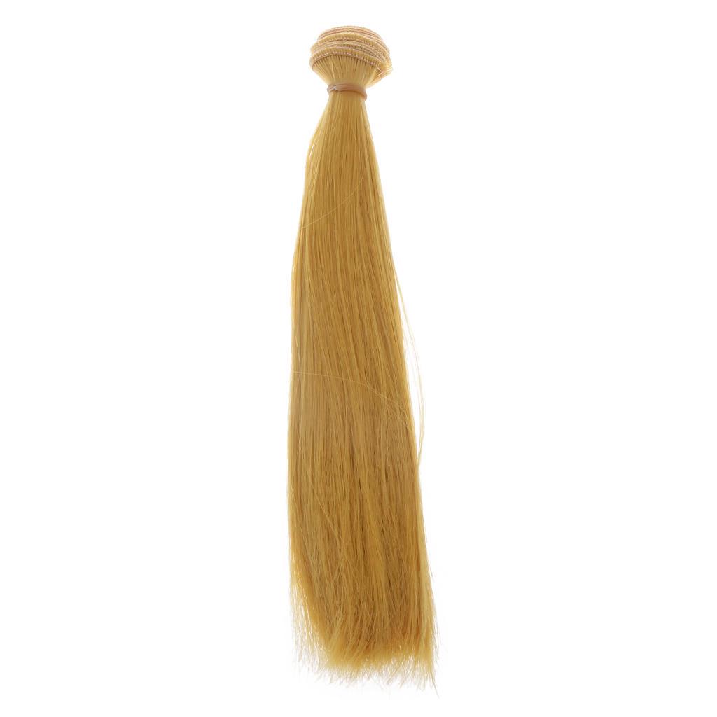 Fashion 25x100cm DIY straight hair wig wig 1/3 1/4 1/6 Kids Gifts Doll BJD SD repair Dolls  parts Girls Toys