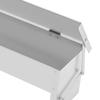 Automatic Chicken Feeder 10KG Galvanized Steel, Anti-Rodent Poultry Feeder with Pedal for Hens Ducks Geese, Farm Coop Feeding To