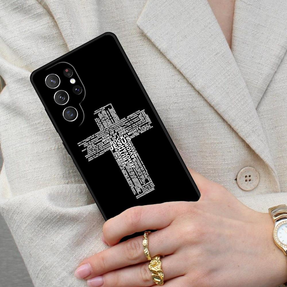 Verse of The Christian Bible Jesus SOFT Cell Phone Case for Samsung Galaxy S26 Ultra S25 S24 S23 S22 S21 S20 Note10 Cover